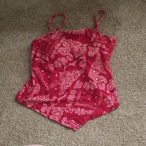 Red No Boundaries Bandana Convertible Top
